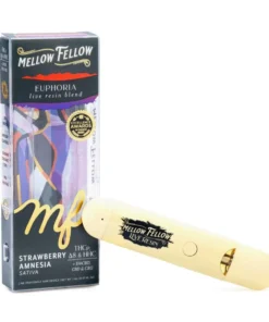 Mellow Fellow Picasso’s Euphoria Blend Live Resin Disposable Vape – Strawberry Amnesia