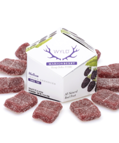 Wyld Delta 9 THC Mellow Indica Gummies – Marionberry – 10 Count (100 mg Delta 9 THC Total)