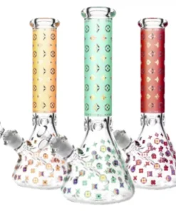 Designer Floral Diamond Print Bong